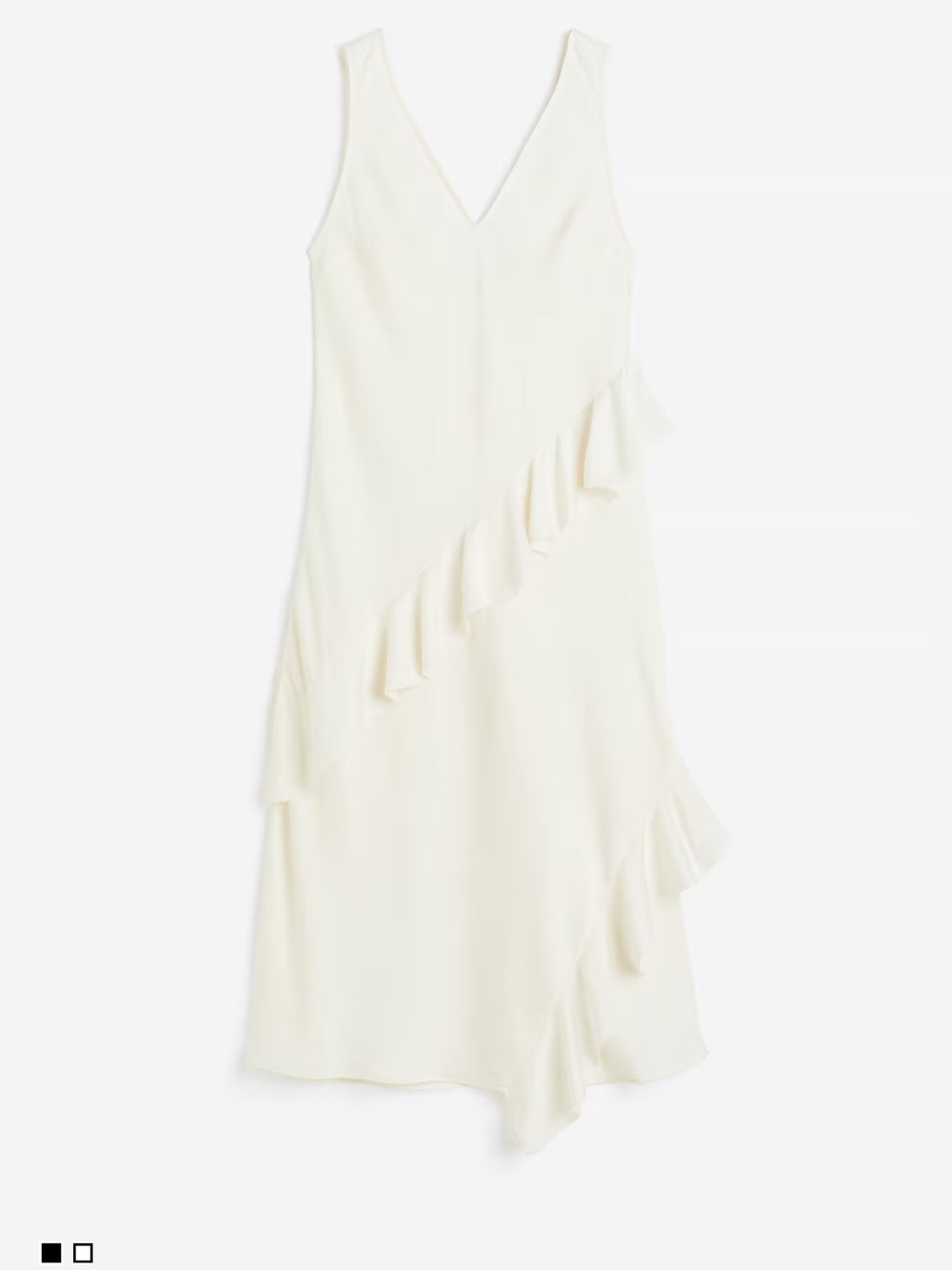 H&M Ruffle Cream Dress - Picture 10 of 11